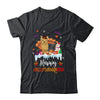 Yorkie HalloThanksMas Halloween Thanksgiving Christmas Shirt & Sweatshirt | siriusteestore