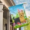 Yorkie Happy Easter Day Holiday Flag Funny Dog Dog Wear Bunny Ears Headband Cute for Home Decor | siriusteestore