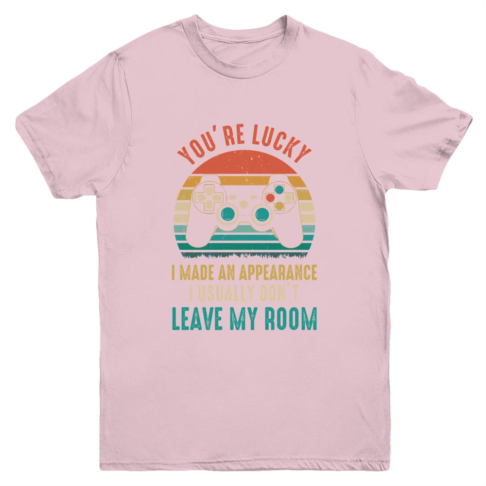 You're Lucky I Made An Appearance Video Game Controller Boys Youth Shirt | siriusteestore