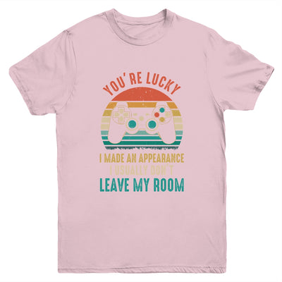 You're Lucky I Made An Appearance Video Game Controller Boys Youth Shirt | siriusteestore