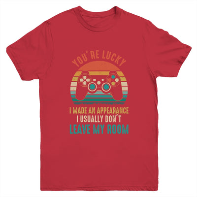 You're Lucky I Made An Appearance Video Game Controller Boys Youth Shirt | siriusteestore