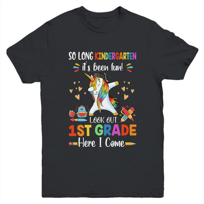 So Long Kindergarten Here I Come 1st Grade Dabbing Unicorn Youth