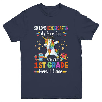 So Long Kindergarten Here I Come 1st Grade Dabbing Unicorn Youth
